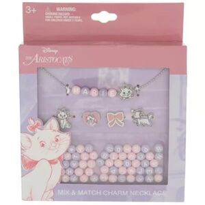 New Disney The Aristocats Marie Kids Pink Mix & Match Charm Necklace